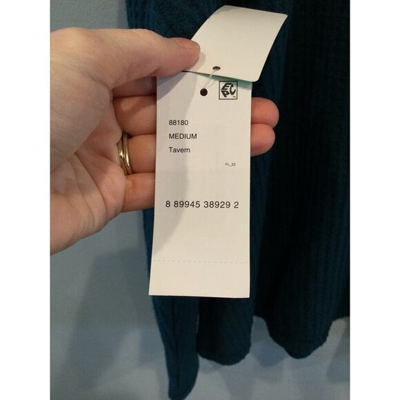 Honeydew Womens Thermal Top Size Medium Shirt Hunter Green NEW Waffle Knit Fairy - Picture 8 of 8